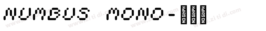 numbus mono字体转换